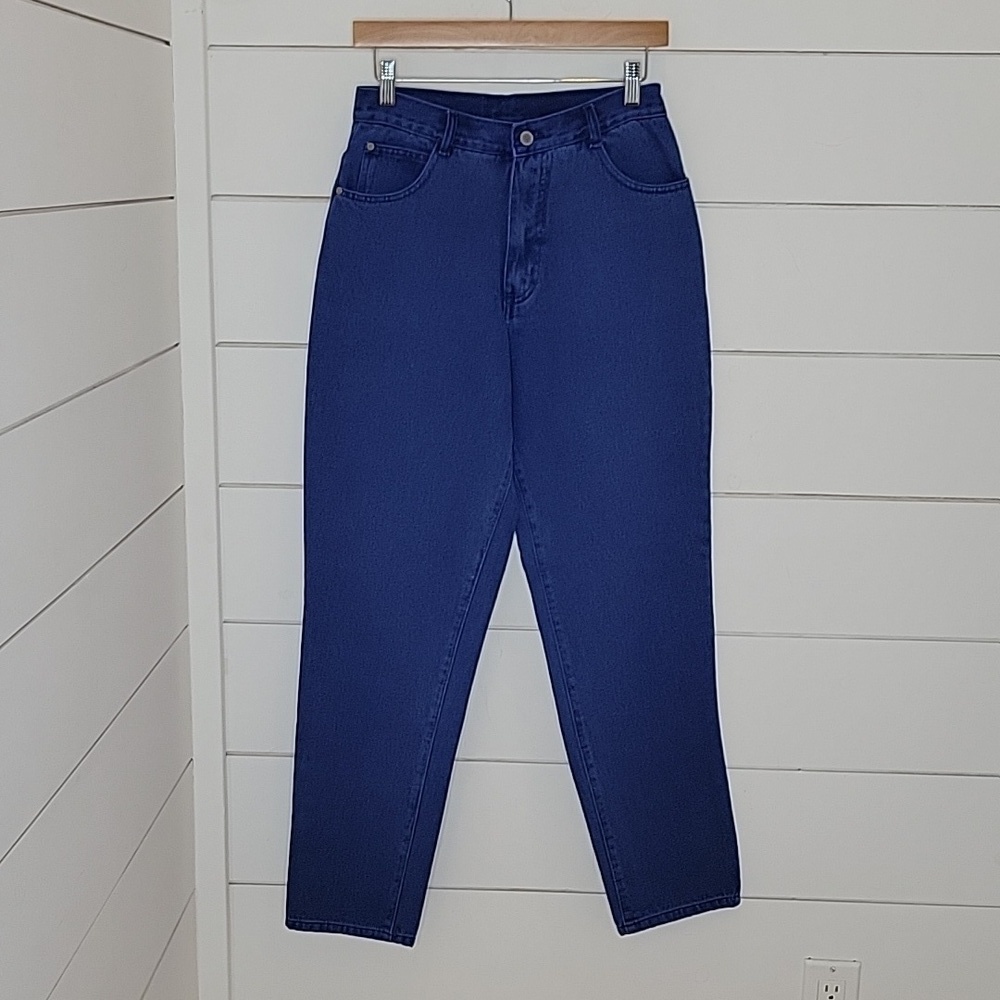 Vintage 80s 90s Gitano size 10 blue dyed denim tapered jeans
